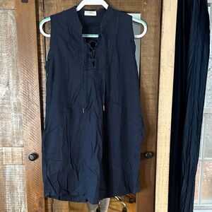 Dreamers Navy Sleeveless Dress